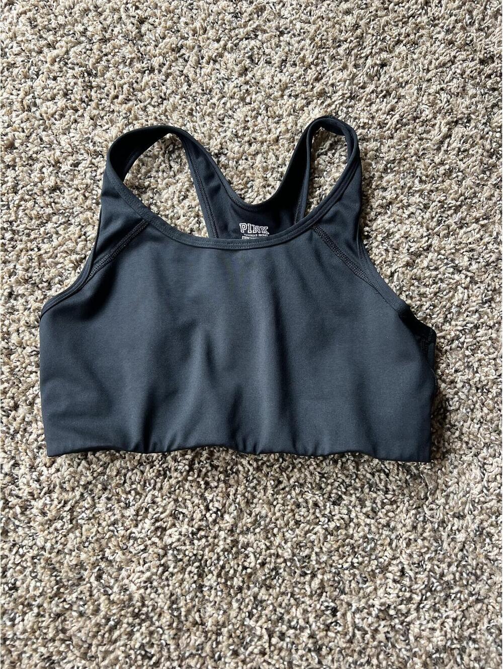 Victoria's Secret PINK Ultimate Black Sports Bra Medium - Picture 3 of 3